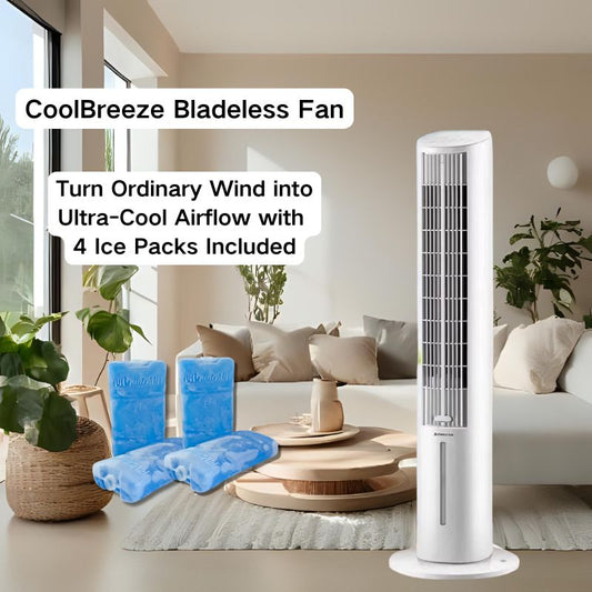 IceTower Bladeless Fan – Portable Electric Air Cooling Device