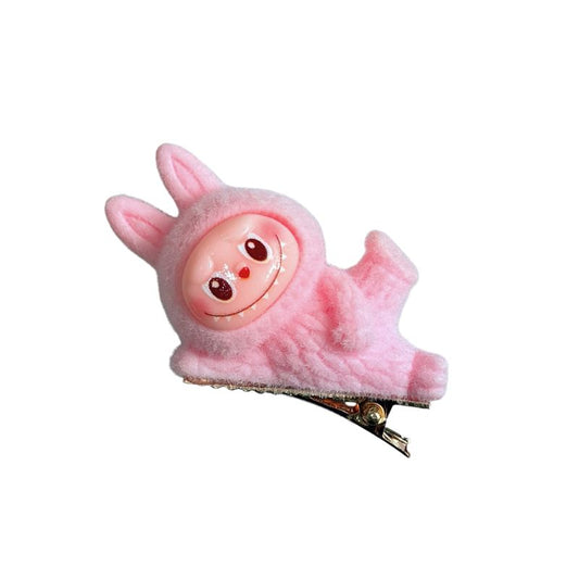 Labub hair clips, cute dopamine, high-end, exquisite little girl dolls, cartoon hair clips, headwear, duckbill clips