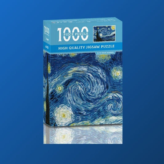 1000 Piece Van Gogh Starry Night Puzzle - Perfect for Art Lovers & Stress Relief