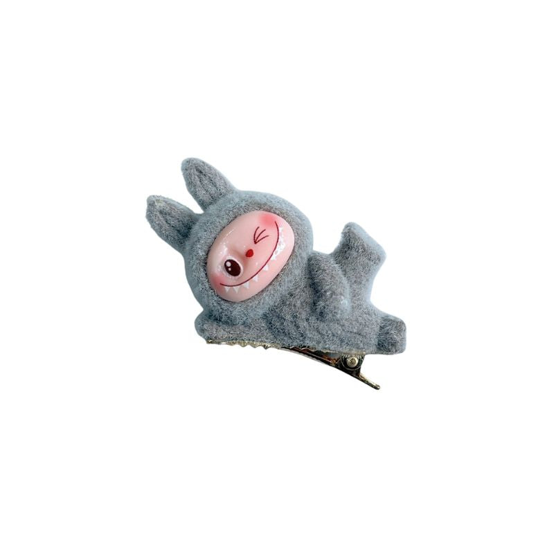Labub hair clips, cute dopamine, high-end, exquisite little girl dolls, cartoon hair clips, headwear, duckbill clips